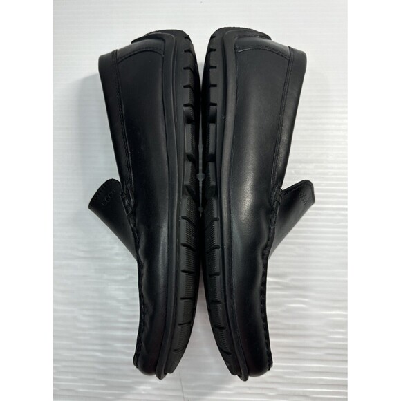 Ecco Men’s Leather Driving Loafers Moc Toe Walking Shoes Arch Support Black 42 - Picture 9 of 13